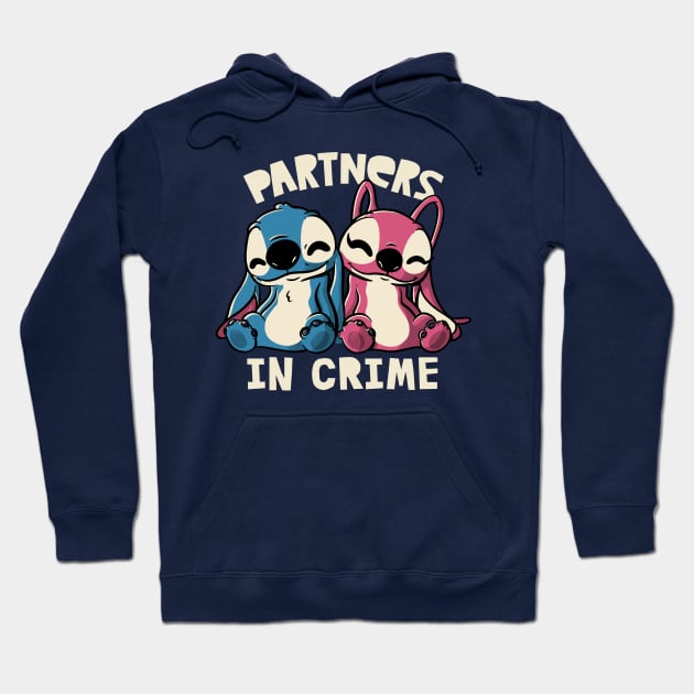 Partners In Crime Cute Lover Gift Hoodie by eduely